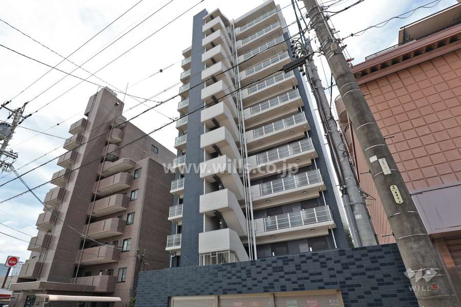 プレサンスNAGOYA本陣の外観（北西側から）