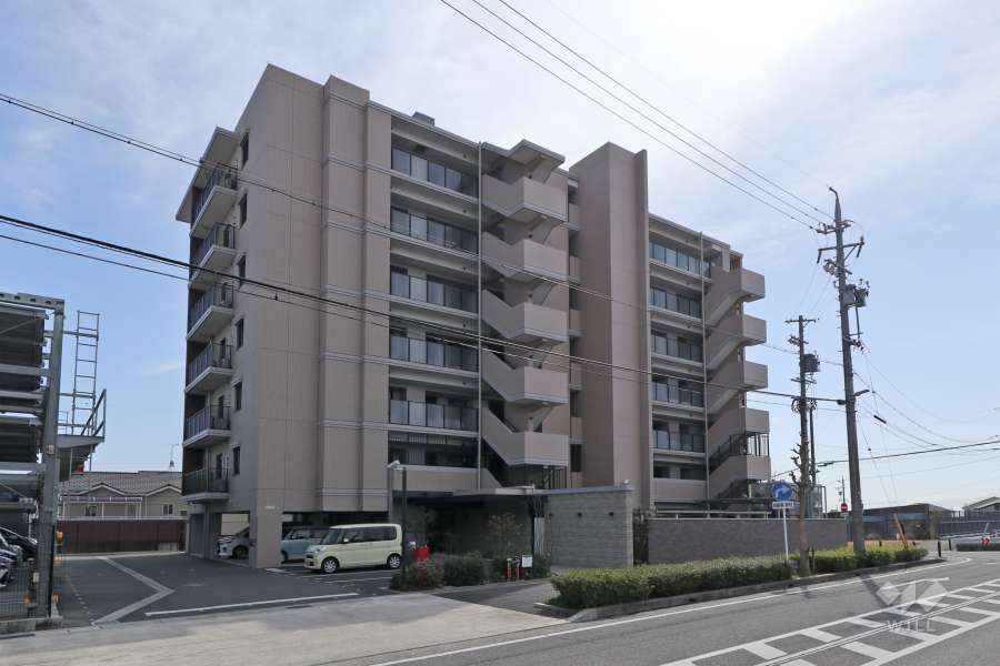 バンベール印場ヒルズの外観(北東側から）