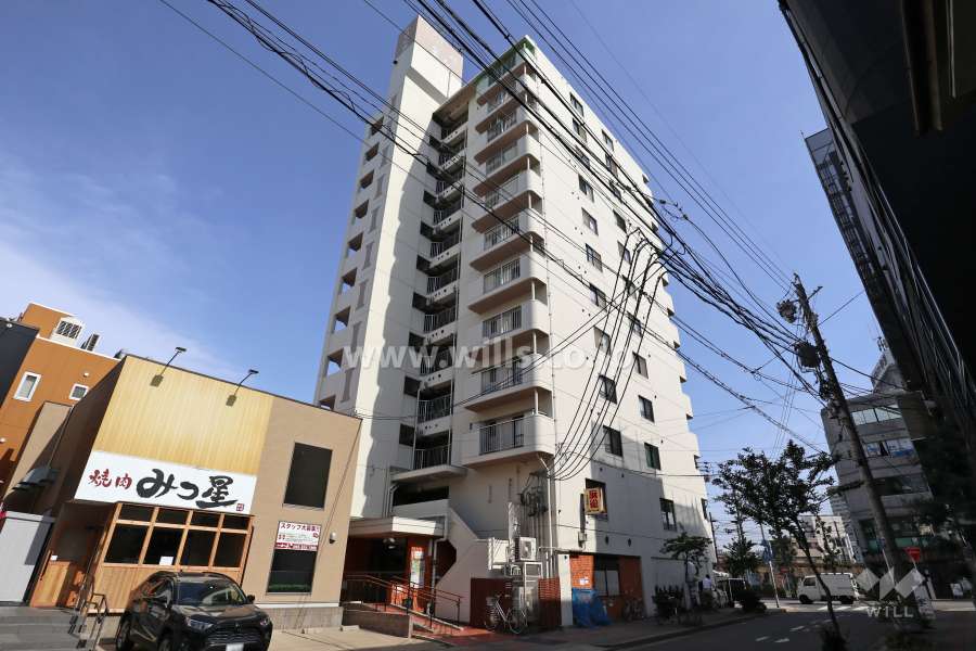 ホワイトキャッスル金山の外観（北西側から）