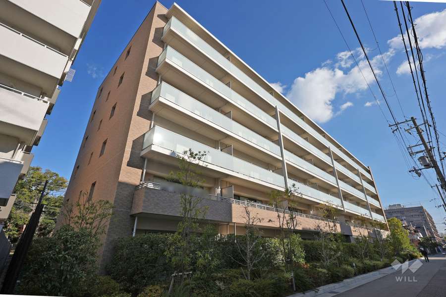 ジオ西宮北口松山町の外観（南西側から）