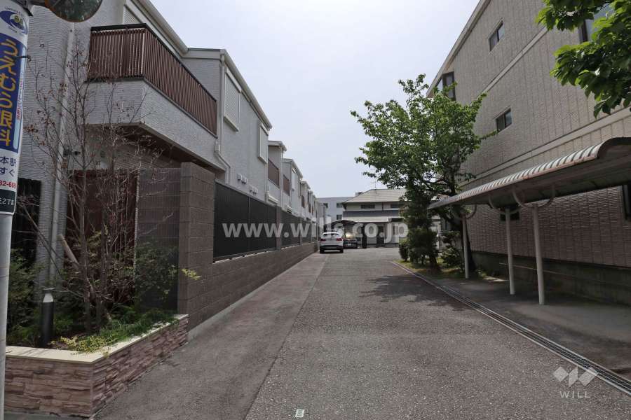 敷地南西側の前面道路