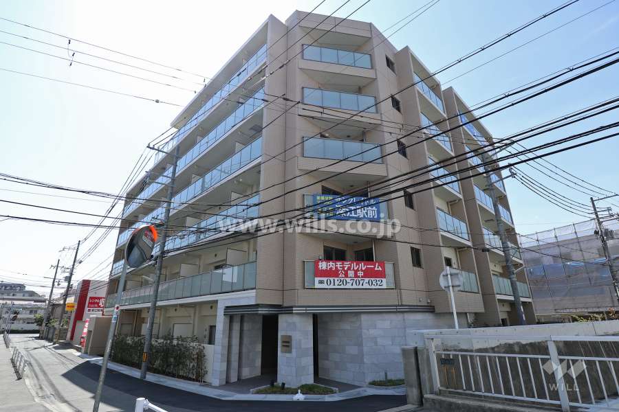 サンクレイドル深江駅前の外観（東側から）