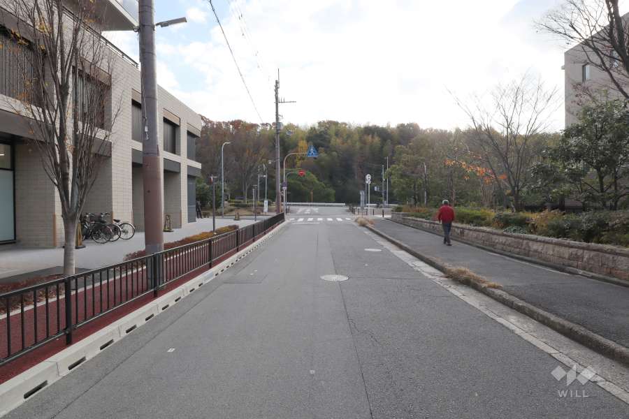 敷地南側の前面道路