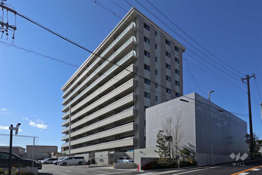 ライオンズ徳重グランヒルズの外観（北東側から）