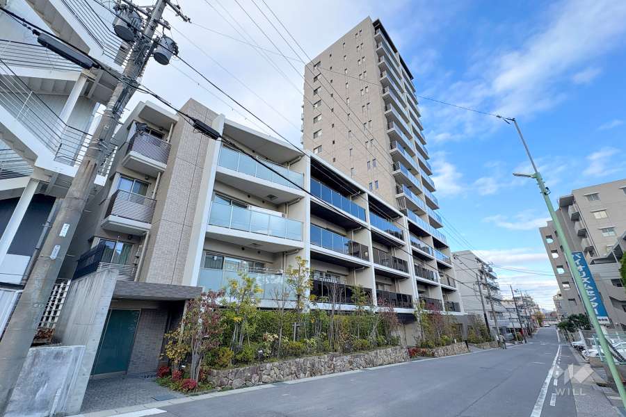 グランドメゾン一社丁目の外観（南西側から）