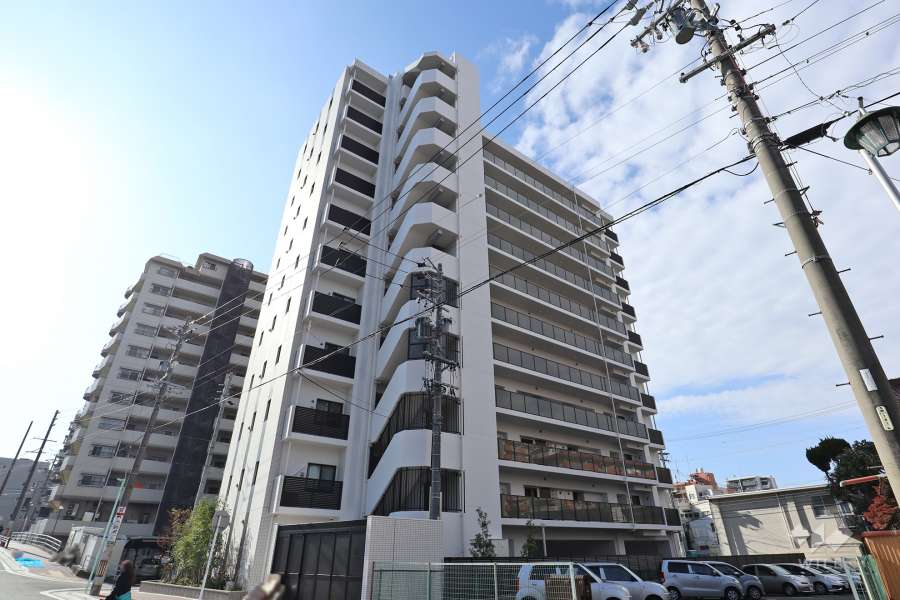 オープンレジデンシア金山の外観（北東側から）