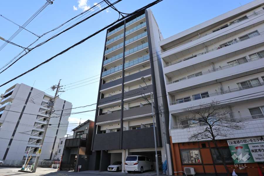 パルティール大曽根東の外観(北東側から）