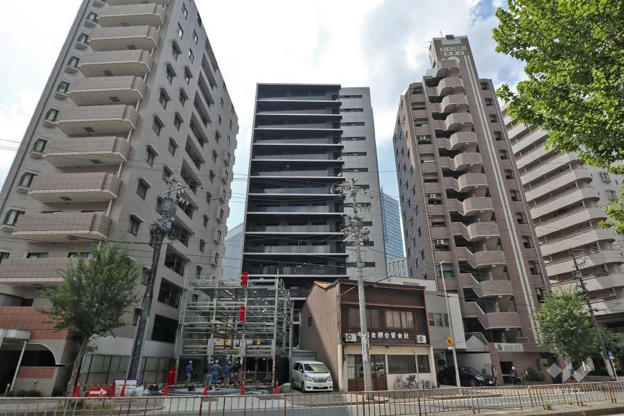オープンレジデンシア名古屋駅-THE-COURTの外観（北側から）