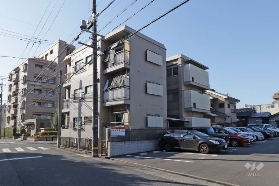 ハイツ松本の外観（北東側から）