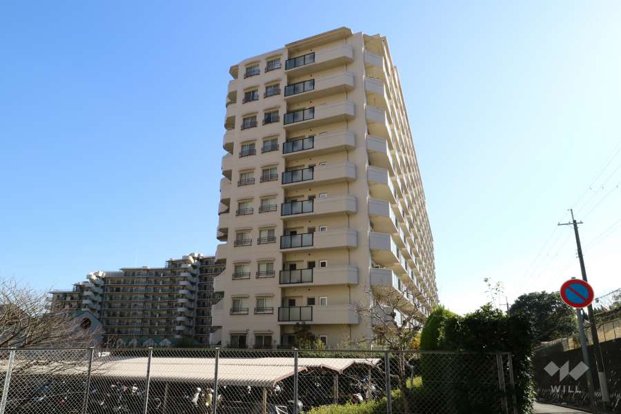 ラヴェニール宝塚中山台ドゥジェームの外観（北側から）