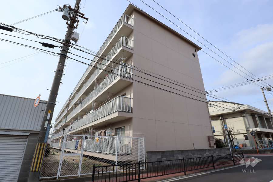 コーポ清B棟の外観（南東側から）