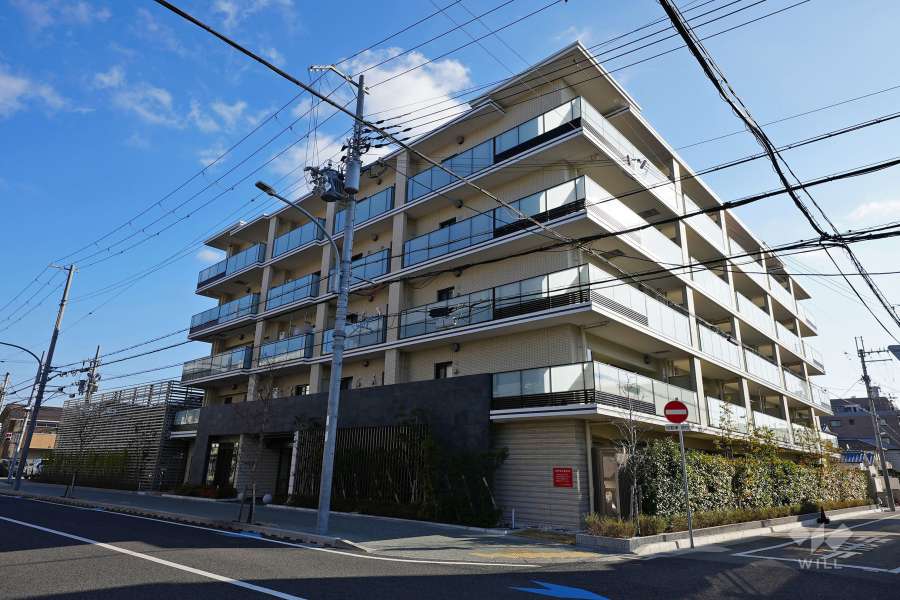 ローレルコート西宮里中町の外観（南西側から）