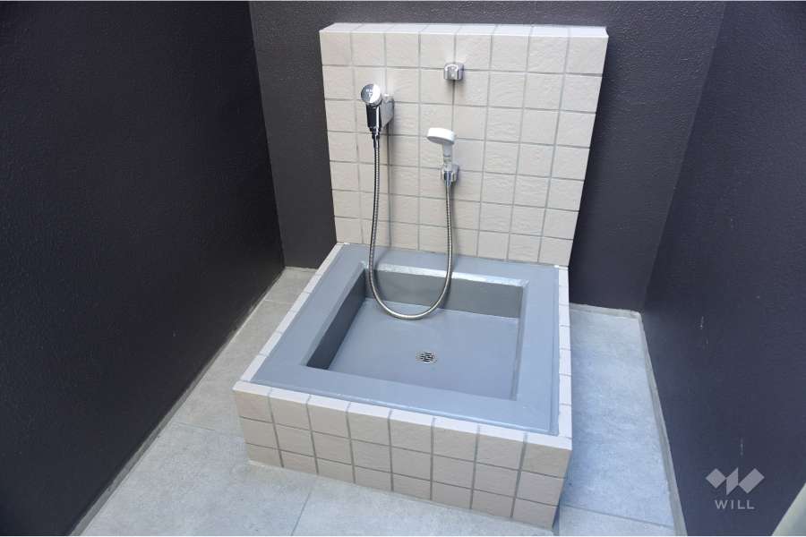 ペット足洗い場