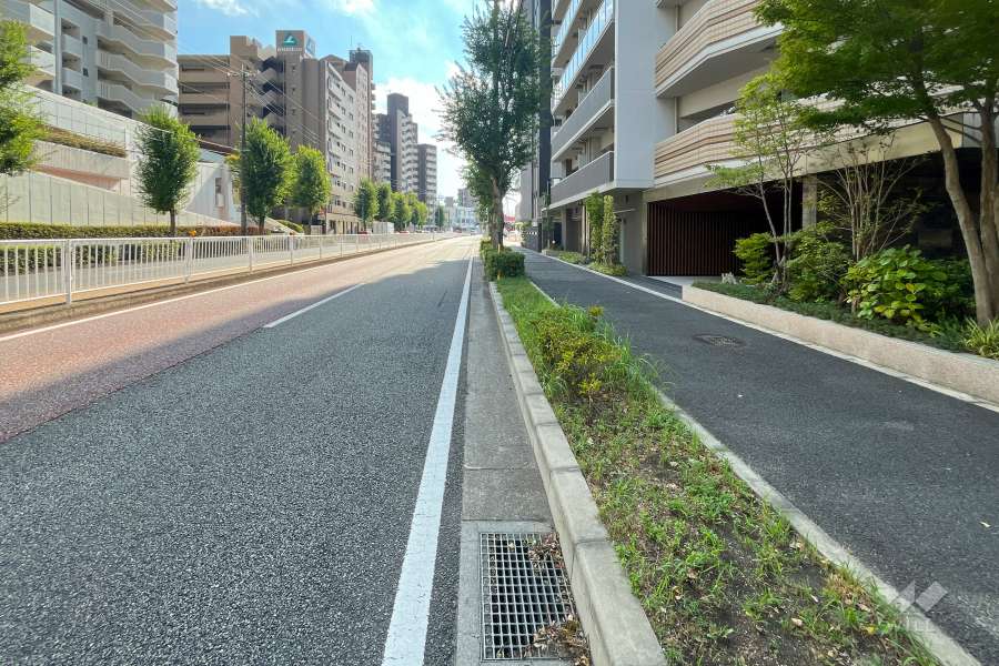 敷地南東の側前面道路
