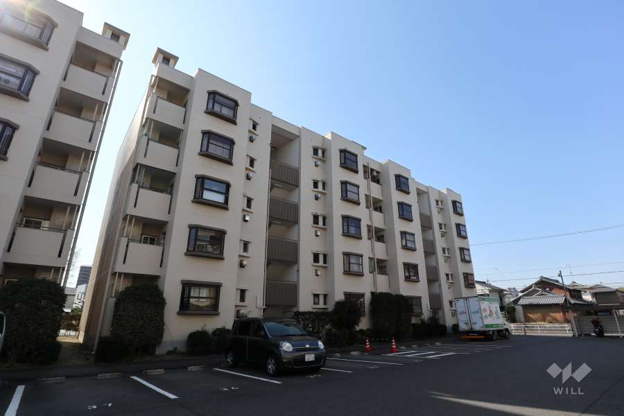 植田北住宅5号棟の外観（北東側から）