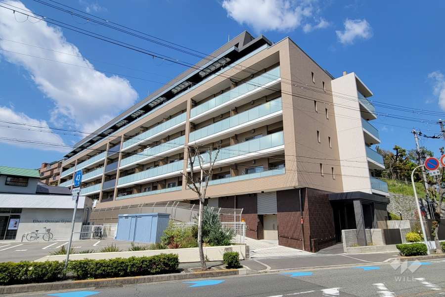 レーベン豊中永楽荘ヒルズの外観（東側から）