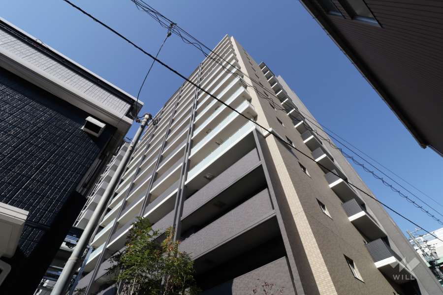プレサンスロジェ金山セリエの外観（南東側から）
