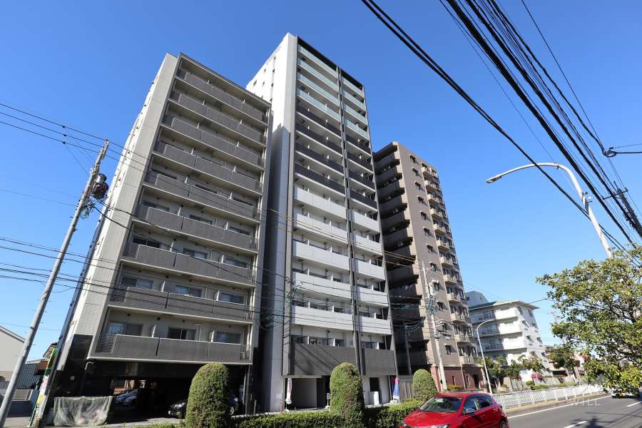 パルティール高畑の外観（北東側から）