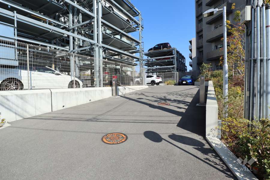 駐車場の出入口