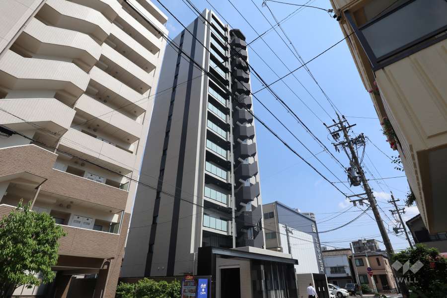 オープンレジデンシア金山estの外観（北西側から）