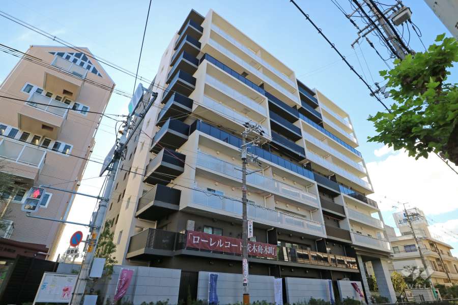 ローレルコート茨木舟木町の外観（北東側から）