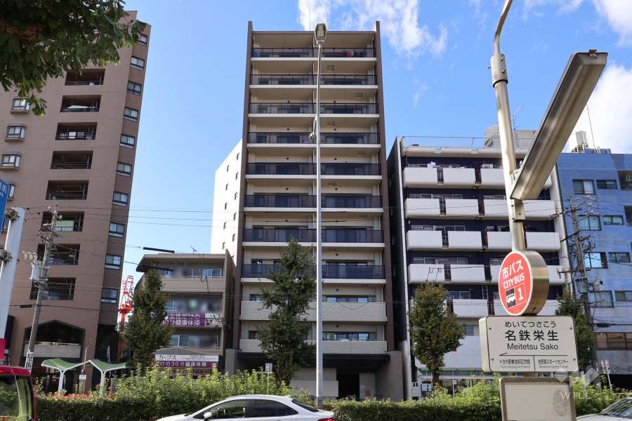 オープンレジデンシア名古屋AVENUEの外観（東側から）