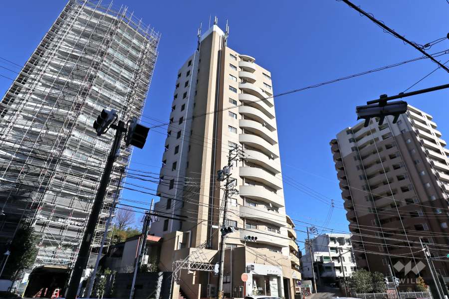 グランドメゾン八事裏山の外観（西側から）