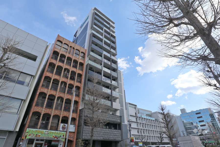 プレサンス丸の内リラティの外観（北西側から）