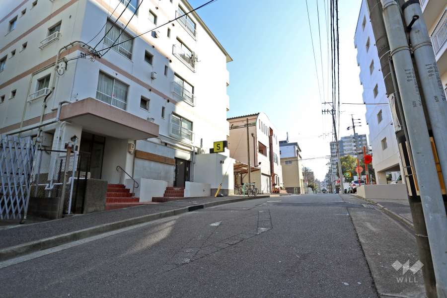敷地西側前面道路は岩井米浜町線です。