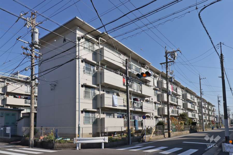 五番町住宅A棟の外観（南西側から）