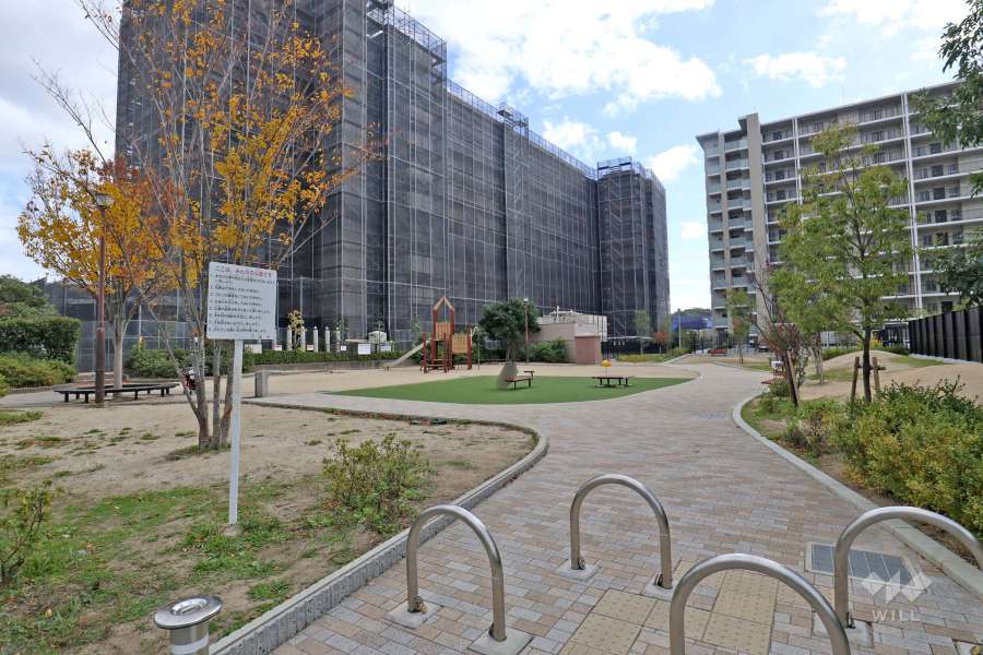 敷地に隣接して『しゃぼん玉公園』があります。