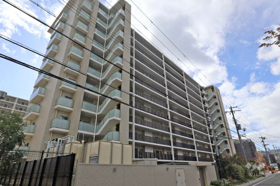 ジオ川西多田 パークサイトの外観（北東側から）