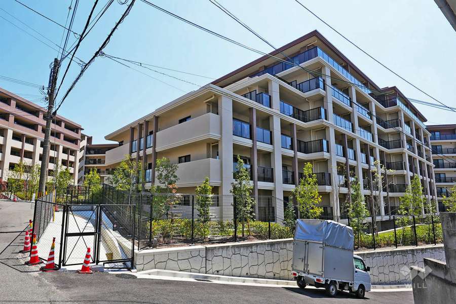 ヴェレーナシティ夙川パークナード1街区の外観（北西側から）