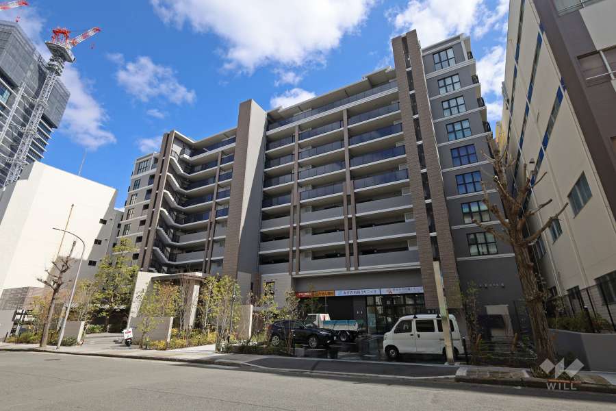 シエリア箕面船場の外観（西側から）