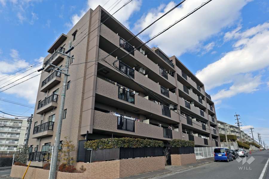 「ロイヤル緑ケ丘」の外観（南側から）