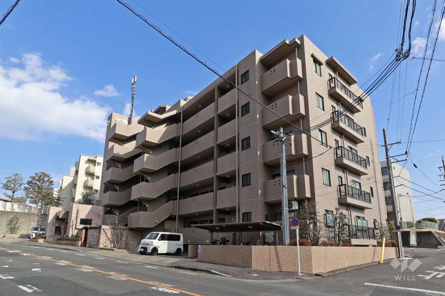 敷地北側前面道路と西側道路