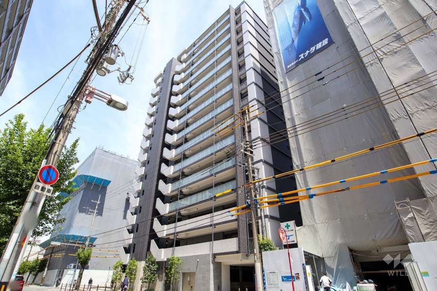 ラシュレ新大阪の外観（南西側から）