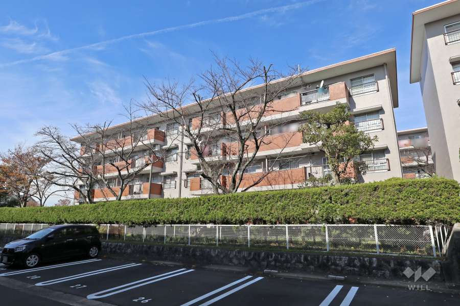 藤山台団地普通分譲住宅206棟南の外観（南側から）