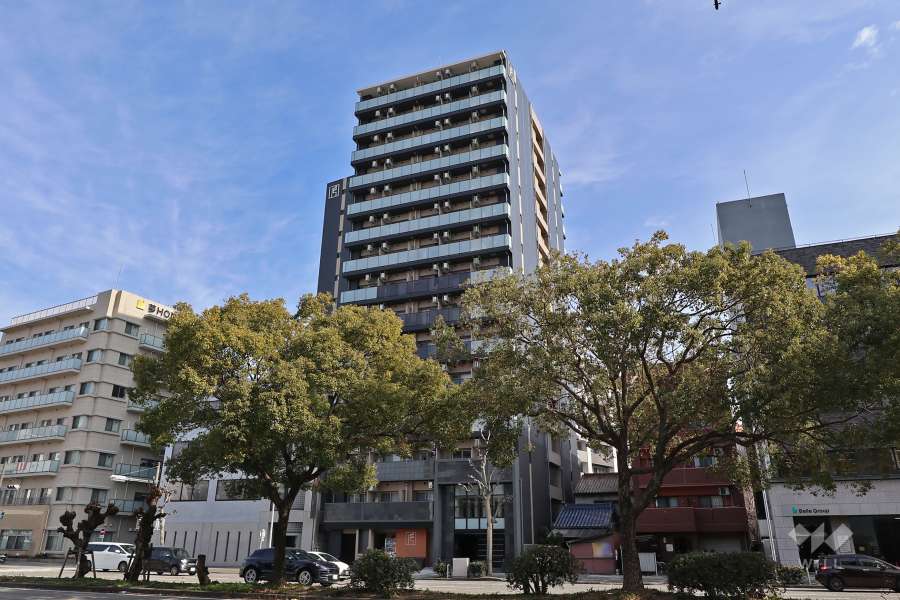 エステムコート名古屋新栄Ⅱアリーナの外観（南西側から）