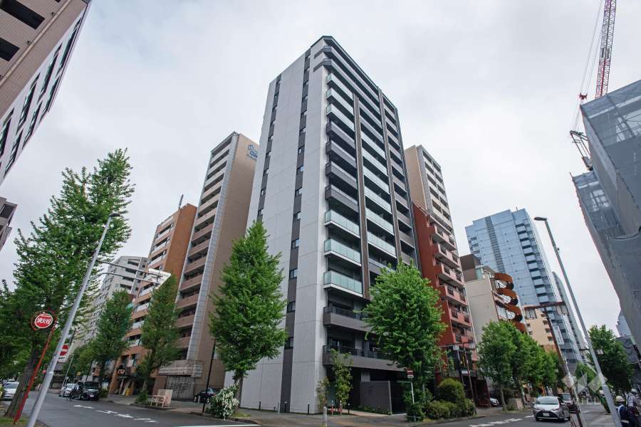 オープンレジデンシアザ・ミッドマークの外観（北西側から）