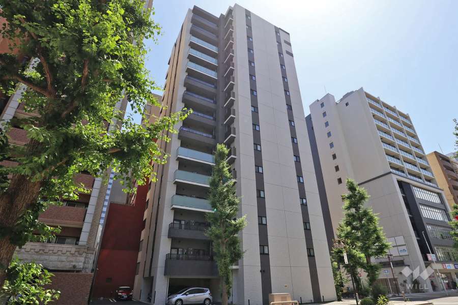 オープンレジデンシアザ・ミッドマークの外観（北東側から）