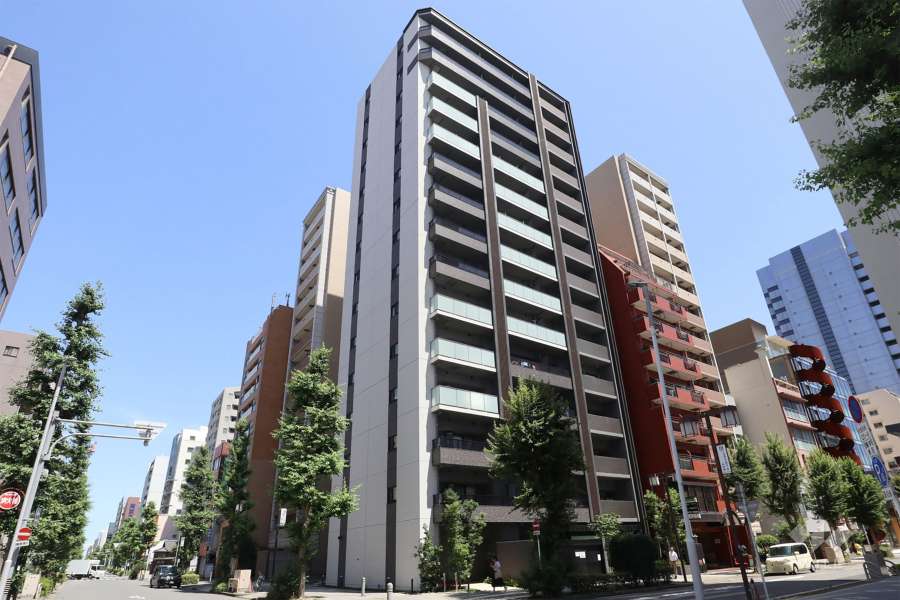 オープンレジデンシアザ・ミッドマークの外観（北西側から）