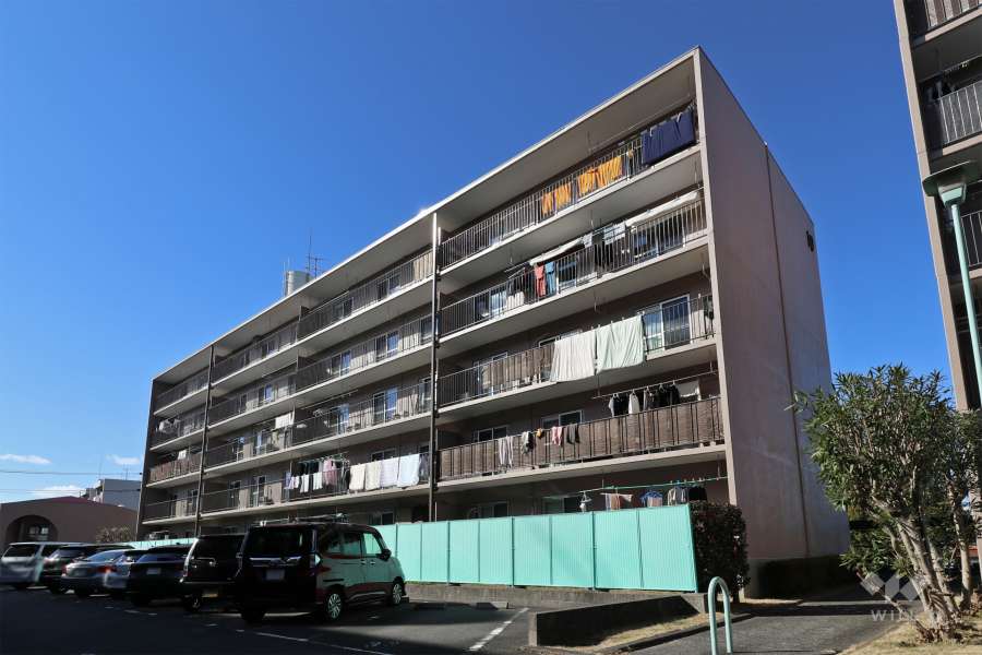 桃山住宅10号棟の外観（北東側から）
