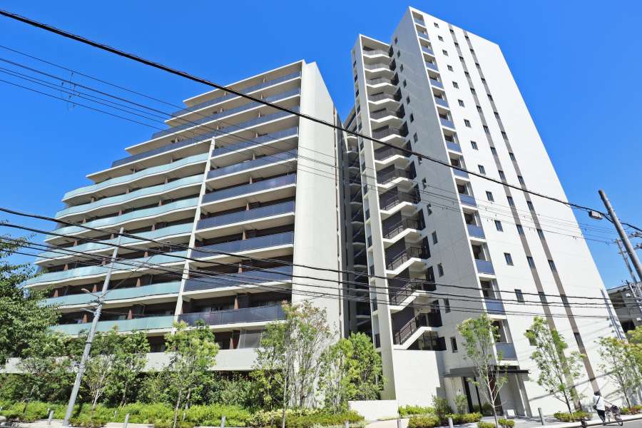 メイツ上新庄 SHIN-CITYの外観（南西側から）