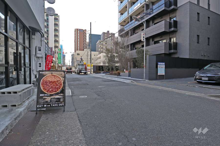 敷地東側前面道路