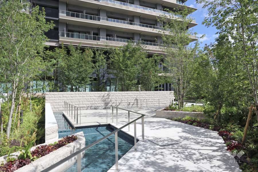 北側エントランスのアプローチ