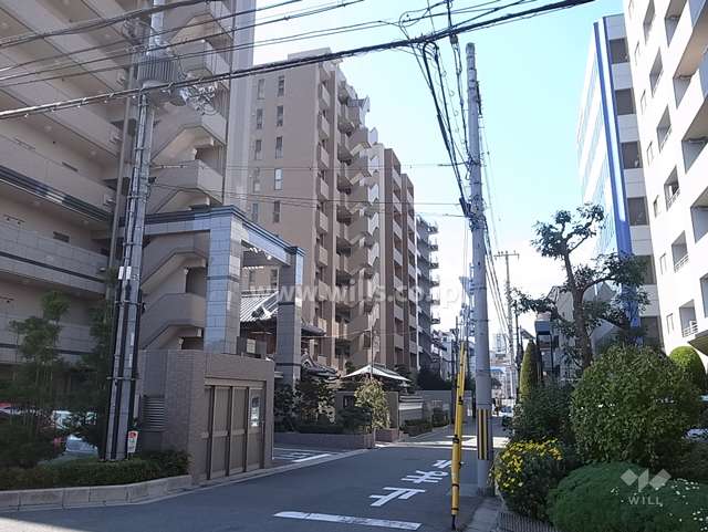 敷地北側の前面道路