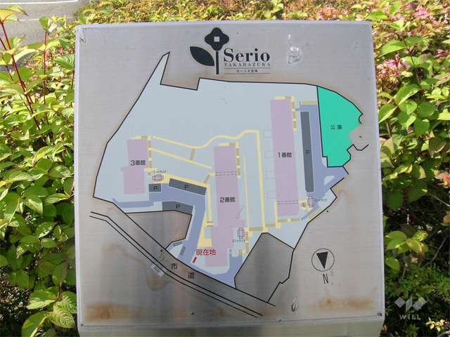 セーリオ宝塚の敷地配置図