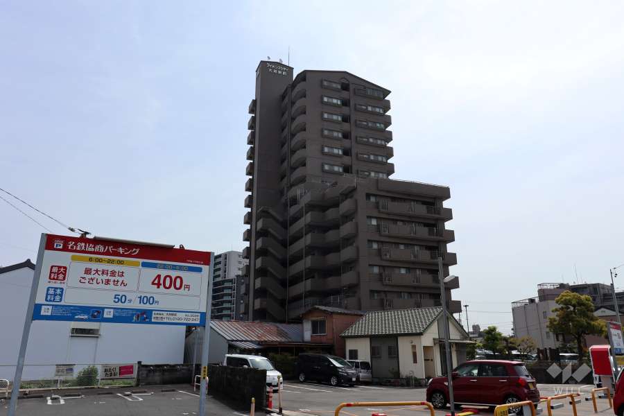 ライオンズシティ大府駅前の外観（北西側から）