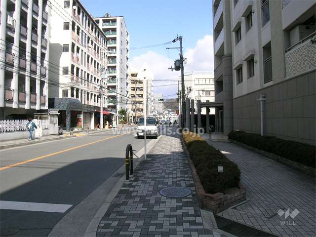 敷地西側の道路